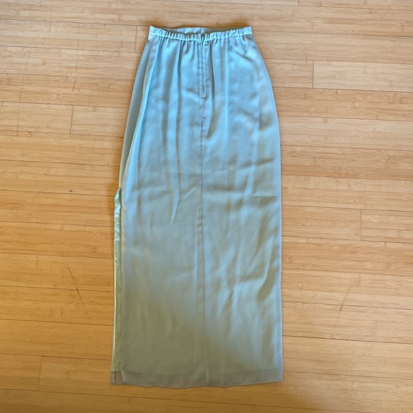 Formal seafoam color skirt set - Picture 4 of 8